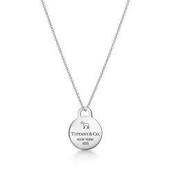 Tiffany & Co. The Return to Tiffany® x Beyoncé Collection Round Tag Pendant in Sterling Silver | ^ Necklaces & Pendants|Sterling Silver Jewelry