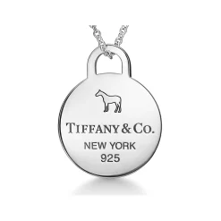 Tiffany & Co. The Return to Tiffany® x Beyoncé Collection Round Tag Pendant in Sterling Silver | ^ Necklaces & Pendants|Sterling Silver Jewelry