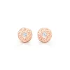Tiffany & Co. Tiffany 1837® circle earrings in 18k rose gold with diamonds. | ^ Earrings|Rose Gold Jewelry
