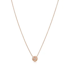 Tiffany & Co. Tiffany 1837® circle pendant in 18k rose gold with diamonds. | ^ Necklaces & Pendants|Rose Gold Jewelry