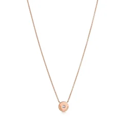 Tiffany & Co. Tiffany 1837® circle pendant in 18k rose gold with diamonds. | ^ Necklaces & Pendants|Rose Gold Jewelry