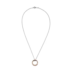 Tiffany & Co. Tiffany 1837® Circle Pendant in Sterling Silver and Rose Gold | ^ Necklaces & Pendants|New Jewelry