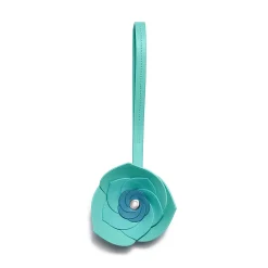 Tiffany & Co. ® Flower Bag Charm in Tiffany Blue® Leather | ^Women Tiffany Blue® Gifts|Small Leather Goods