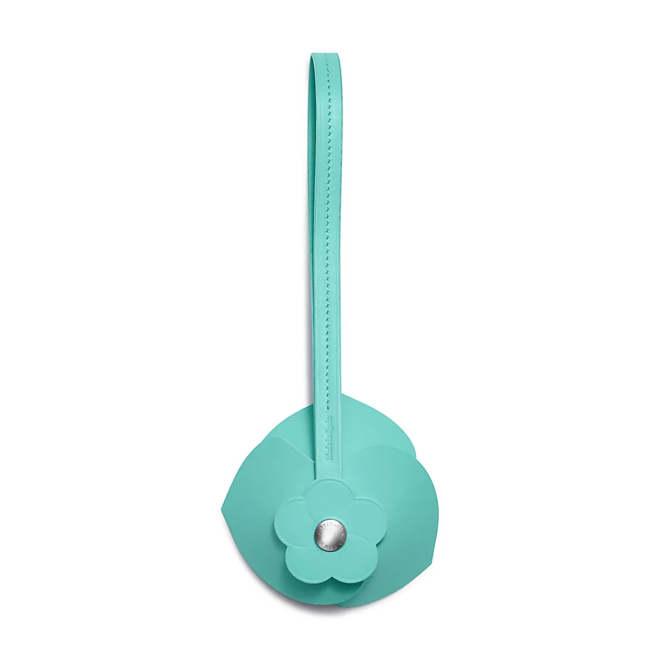 Tiffany & Co. ® Flower Bag Charm in Tiffany Blue® Leather | ^Women Tiffany Blue® Gifts|Small Leather Goods