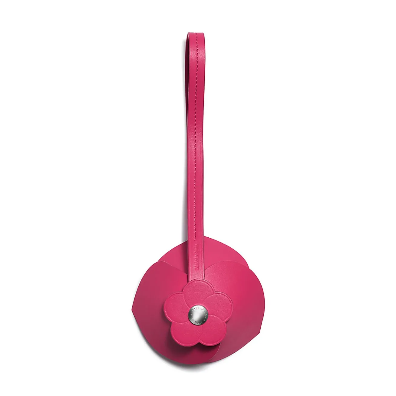 Tiffany & Co. ® Flower Bag Charm in Fuchsia Leather | ^Women Small Leather Goods|Women's Accessories