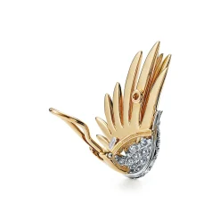 Tiffany & Co. Schlumberger® Flame Ear Clips in Gold and Platinum with Diamonds | ^ Earrings|Gold Jewelry