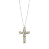 Tiffany & Co. Schlumberger® Ten Stone cross pendant with diamonds. | ^ Necklaces & Pendants|Gold Jewelry