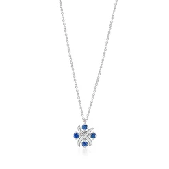 Tiffany & Co. Schlumberger® Lynn pendant in platinum with sapphires. | ^ Necklaces & Pendants|Gifts for Her