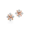 Tiffany & Co. Schlumberger® Lynn earrings in 18k rose gold with diamonds. | ^ Earrings|Rose Gold Jewelry
