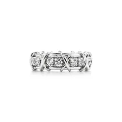 Tiffany & Co. Schlumberger® Sixteen Stone ring in platinum with diamonds. | ^Women Rings|Men's Jewelry