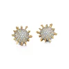Tiffany & Co. Schlumberger® Apollo ear clips in gold with diamonds in platinum. | ^ Earrings|Gold Jewelry