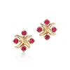 Tiffany & Co. Schlumberger® Lynn earrings in 18k gold with rubies. | ^ Earrings|Gold Jewelry