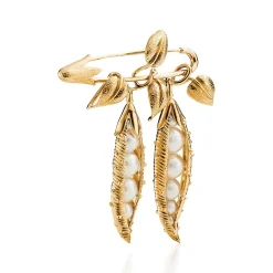 Tiffany & Co. Schlumberger® Peapod Brooch in Yellow Gold with Cultured Pearls | ^ Brooches|Gold Jewelry