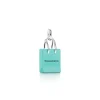 Tiffany & Co. ® shopping bag charm in sterling silver with enamel finish. | ^ Sterling Silver Jewelry|Tiffany Blue® Gifts