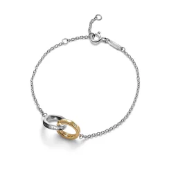 Tiffany & Co. Tiffany 1837® Interlocking Circles Chain Bracelet in Sterling Silver and Yellow | ^ Bracelets|Gifts for Her