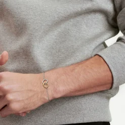 Tiffany & Co. Tiffany 1837® Interlocking Circles Chain Bracelet in Sterling Silver and Yellow | ^ Bracelets|Gifts for Her