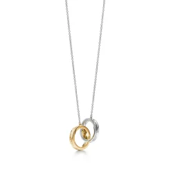 Tiffany & Co. Tiffany 1837® interlocking circles pendant in sterling silver and 18k gold. | ^ Necklaces & Pendants|Gifts for Her