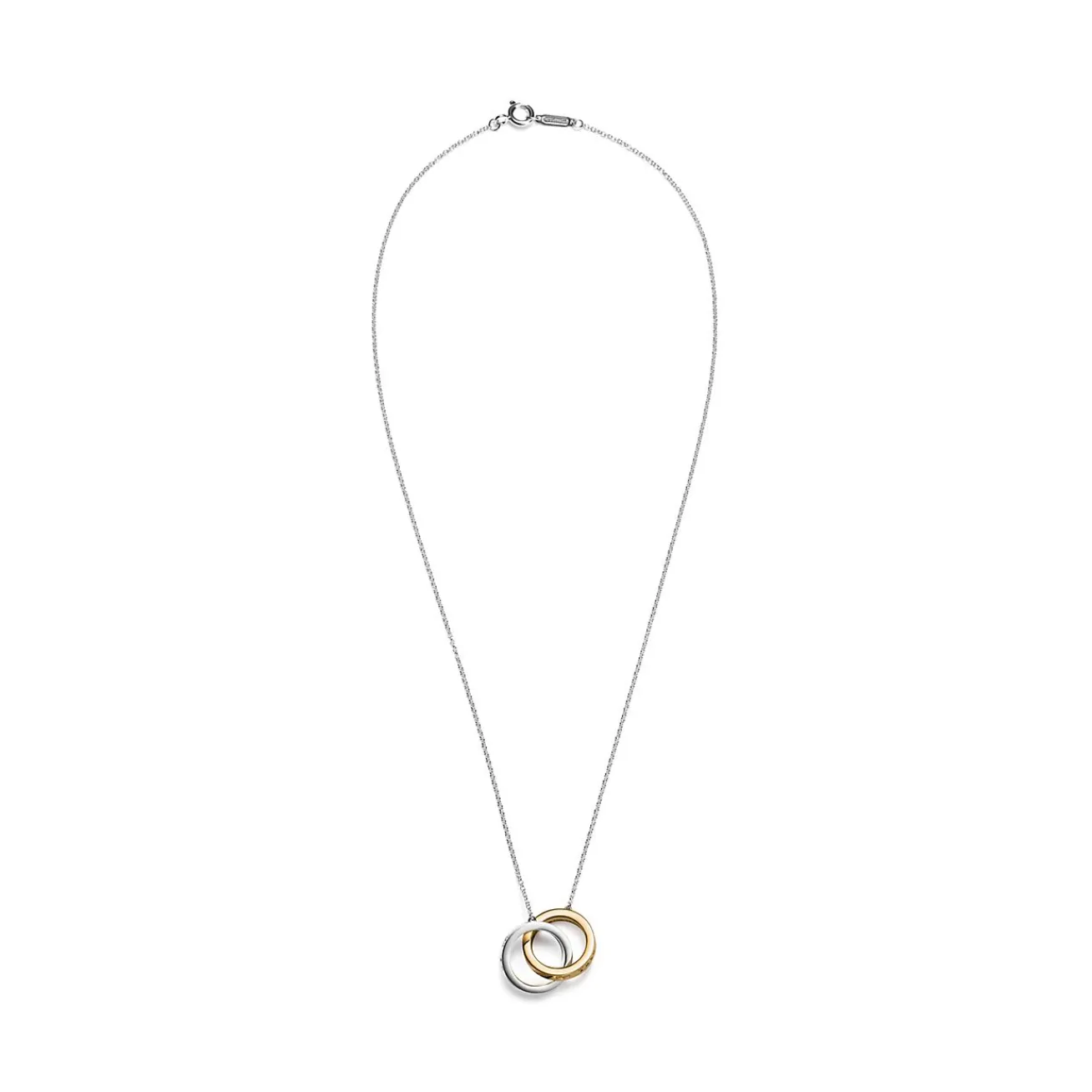 Tiffany & Co. Tiffany 1837® interlocking circles pendant in sterling silver and 18k gold. | ^ Necklaces & Pendants|Gifts for Her