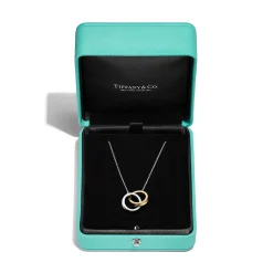 Tiffany & Co. Tiffany 1837® interlocking circles pendant in sterling silver and 18k gold. | ^ Necklaces & Pendants|Gifts for Her