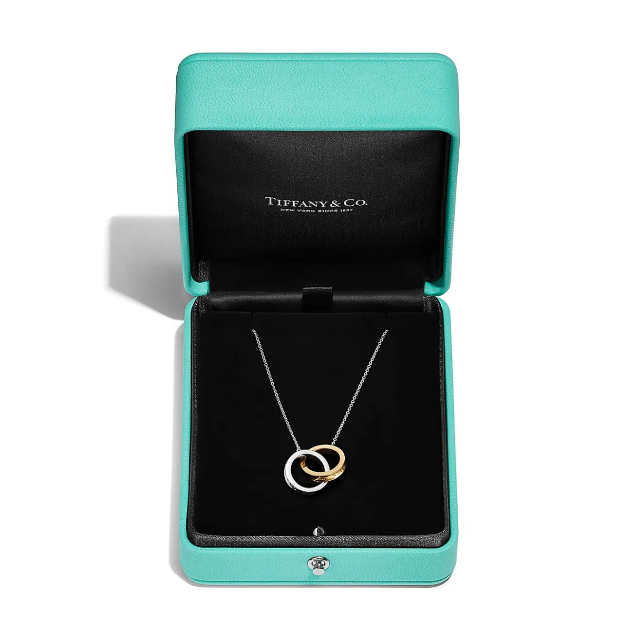 Tiffany & Co. Tiffany 1837® interlocking circles pendant in sterling silver and 18k gold. | ^ Necklaces & Pendants|Gifts for Her