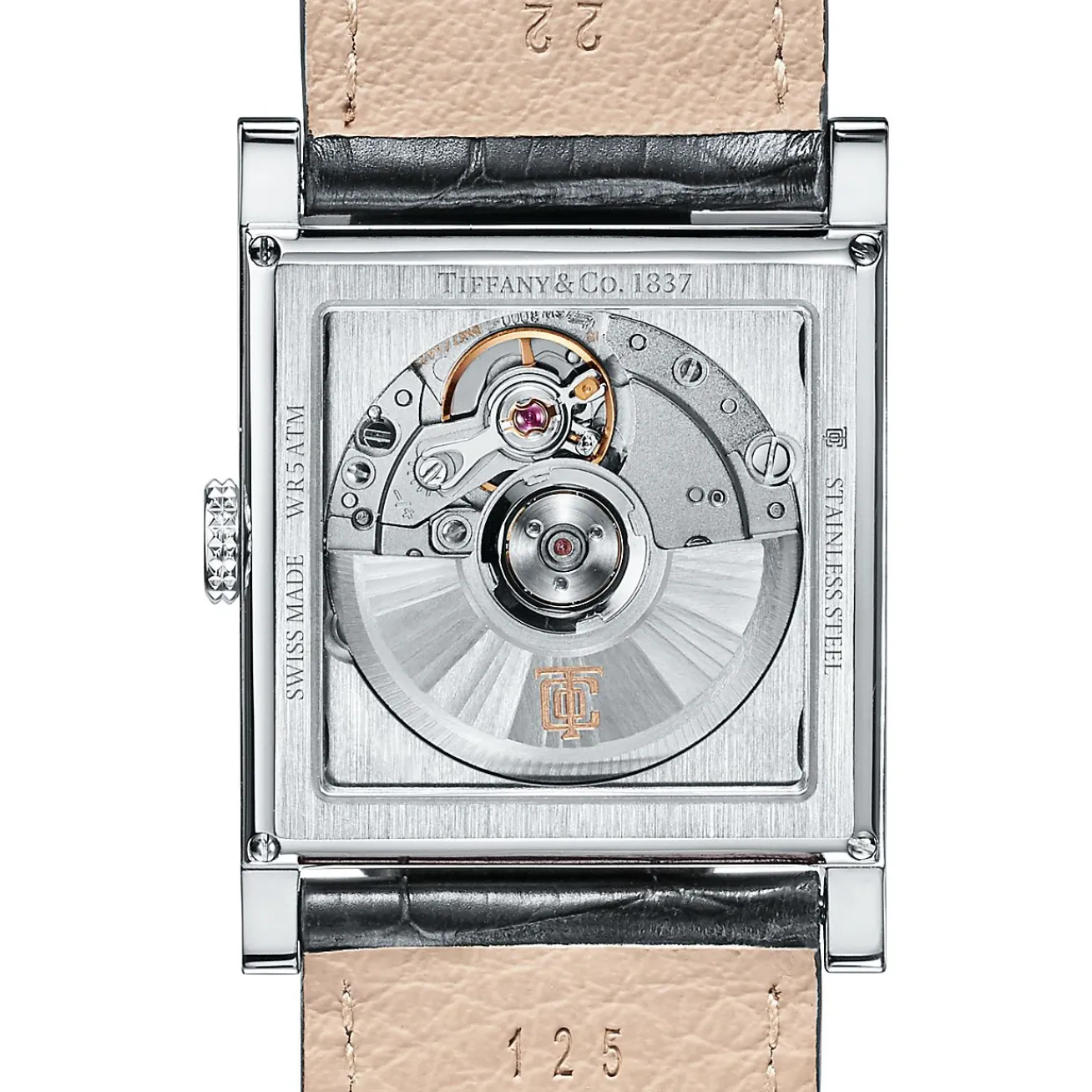 Tiffany & Co. Tiffany 1837 Makers 27 mm square watch in stainless steel. | ^ Fine Watches|Anniversary Gifts