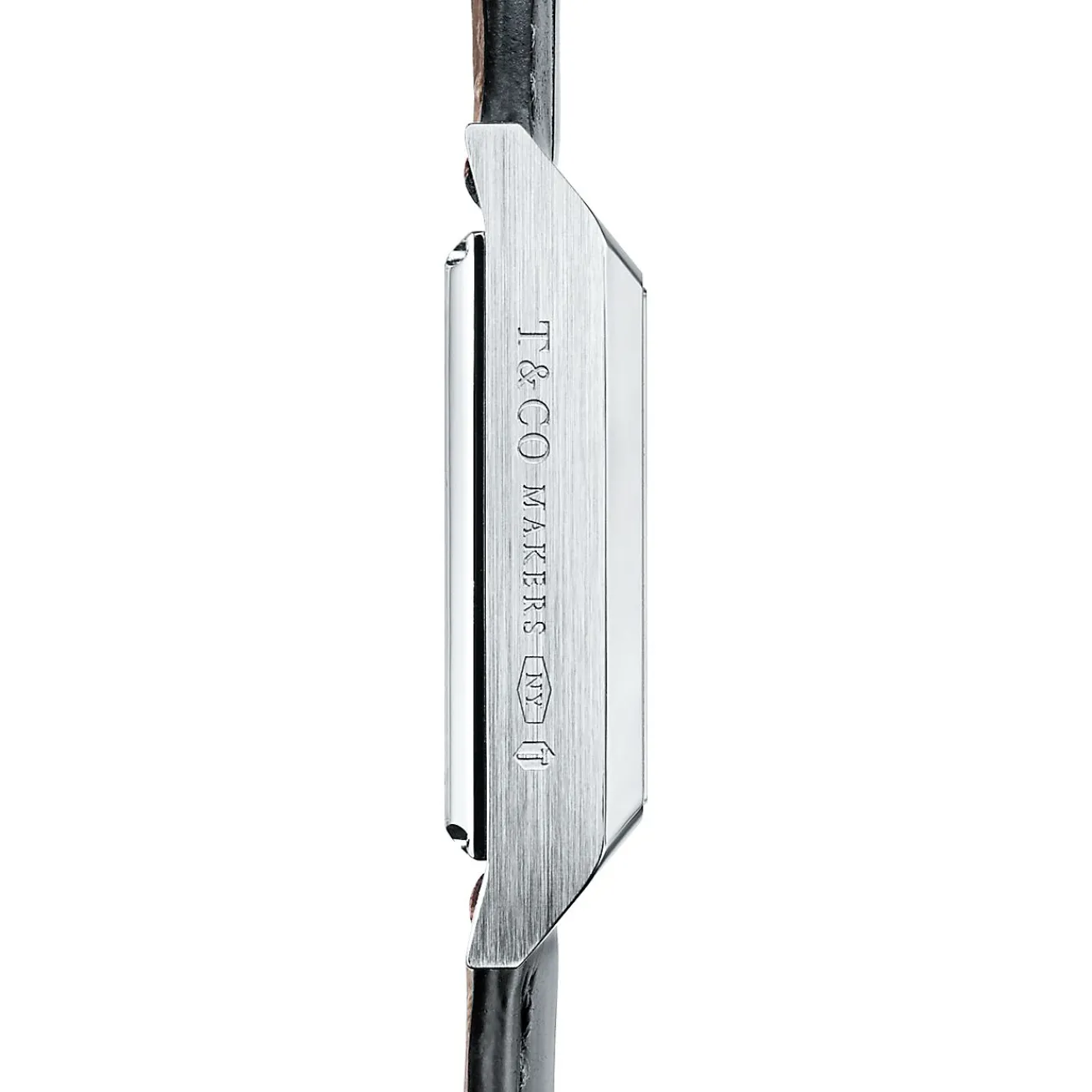 Tiffany & Co. Tiffany 1837 Makers 27 mm square watch in stainless steel. | ^ Fine Watches|Anniversary Gifts