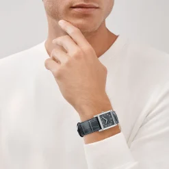 Tiffany & Co. Tiffany 1837 Makers 27 mm square watch in stainless steel. | ^ Fine Watches|Anniversary Gifts