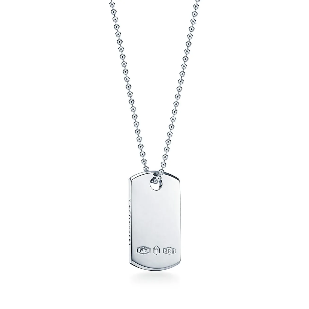 Tiffany & Co. Tiffany 1837® Makers I.D. tag pendant in sterling silver, 24". | ^ Necklaces & Pendants|Men's Jewelry