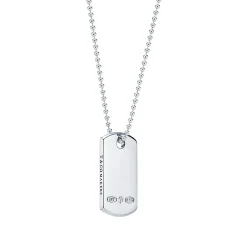 Tiffany & Co. Tiffany 1837® Makers I.D. tag pendant in sterling silver, 24