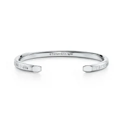 Tiffany & Co. Tiffany 1837® Makers narrow cuff in sterling silver, medium. | ^ Bracelets|Men's Jewelry