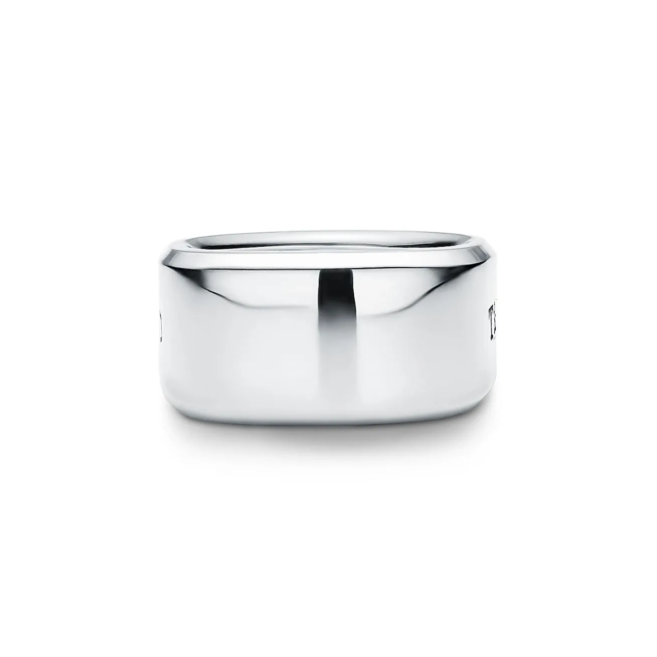 Tiffany & Co. Tiffany 1837® Makers signet ring in sterling silver, 12 mm wide. | ^ Rings|Men's Jewelry