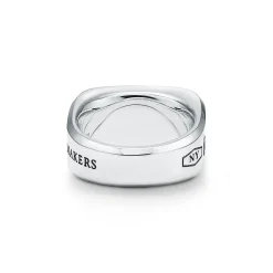 Tiffany & Co. Tiffany 1837® Makers signet ring in sterling silver, 12 mm wide. | ^ Rings|Men's Jewelry