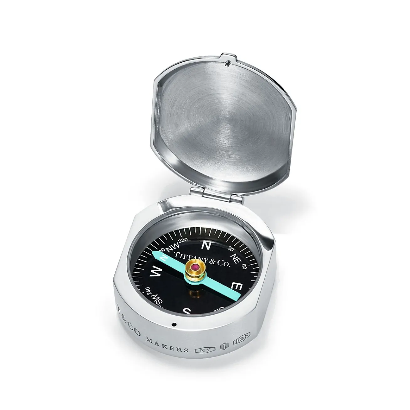 Tiffany & Co. Tiffany 1837 Makers sterling silver compass. | ^ Him|Gifts for Him