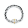 Tiffany & Co. Tiffany 1837® Makers wide chain bracelet in sterling silver and gold, medium. | ^ Bracelets|Men's Jewelry