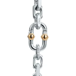 Tiffany & Co. Tiffany 1837® Makers wide chain bracelet in sterling silver and gold, medium. | ^ Bracelets|Men's Jewelry