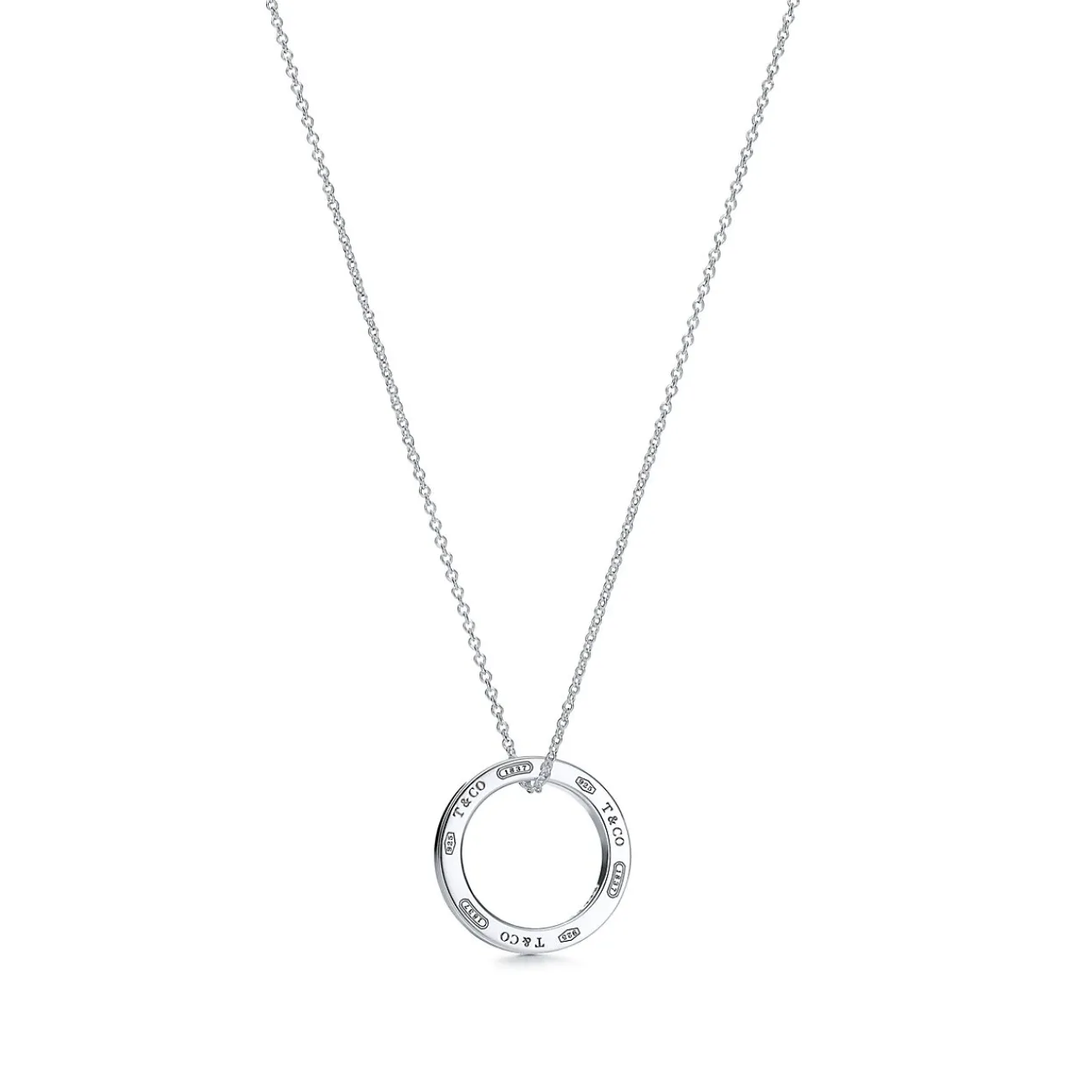 Tiffany & Co. Tiffany 1837™ pendant in sterling silver on a 16" chain. | ^ Necklaces & Pendants|Sterling Silver Jewelry