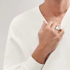 Tiffany & Co. Tiffany 1837® wide ring in sterling silver. | ^ Rings|Men's Jewelry