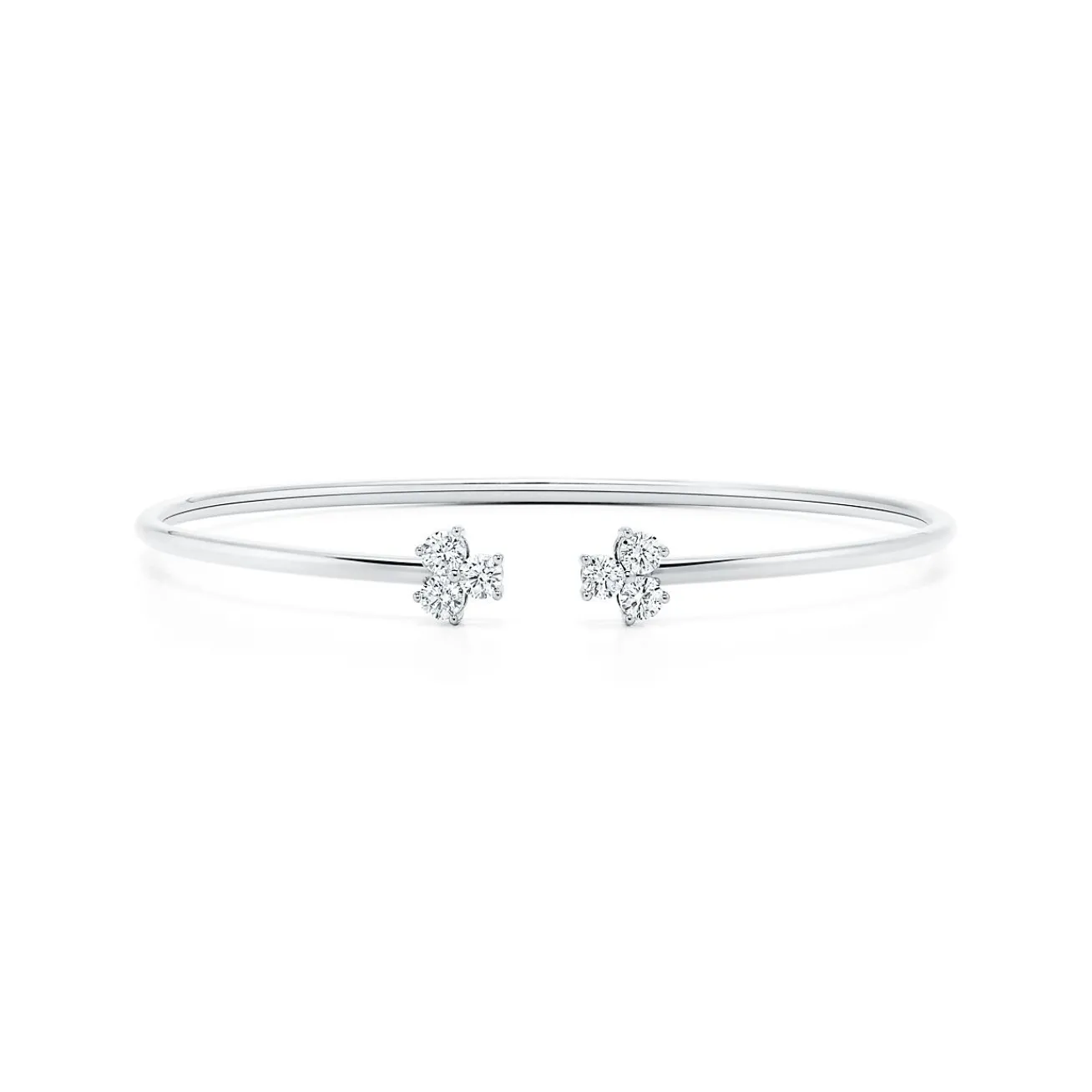 Tiffany & Co. Tiffany Aria wire bracelet in 18k white gold, small. | ^ Bracelets|Diamond Jewelry