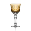 Tiffany & Co. Tiffany Berries White Wine Glass in Amber Yellow Lead Crystal | ^ Glassware & Barware|Bar & Drinkware