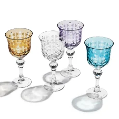 Tiffany & Co. Tiffany Berries White Wine Glass in Amethyst Purple Lead Crystal | ^ Glassware & Barware|Bar & Drinkware