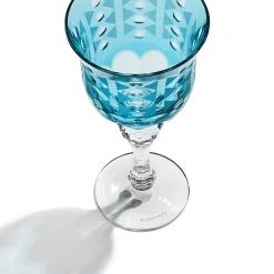 Tiffany & Co. Tiffany Berries White Wine Glass in Tiffany Blue® Lead Crystal | ^ Tiffany Blue® Gifts|Glassware & Barware