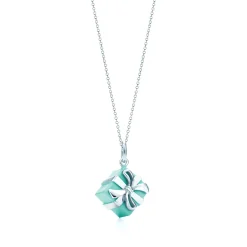 Tiffany & Co. Tiffany Blue Box® charm in sterling silver with Tiffany Blue® enamel finish. | ^ Sterling Silver Jewelry|Tiffany Blue® Gifts