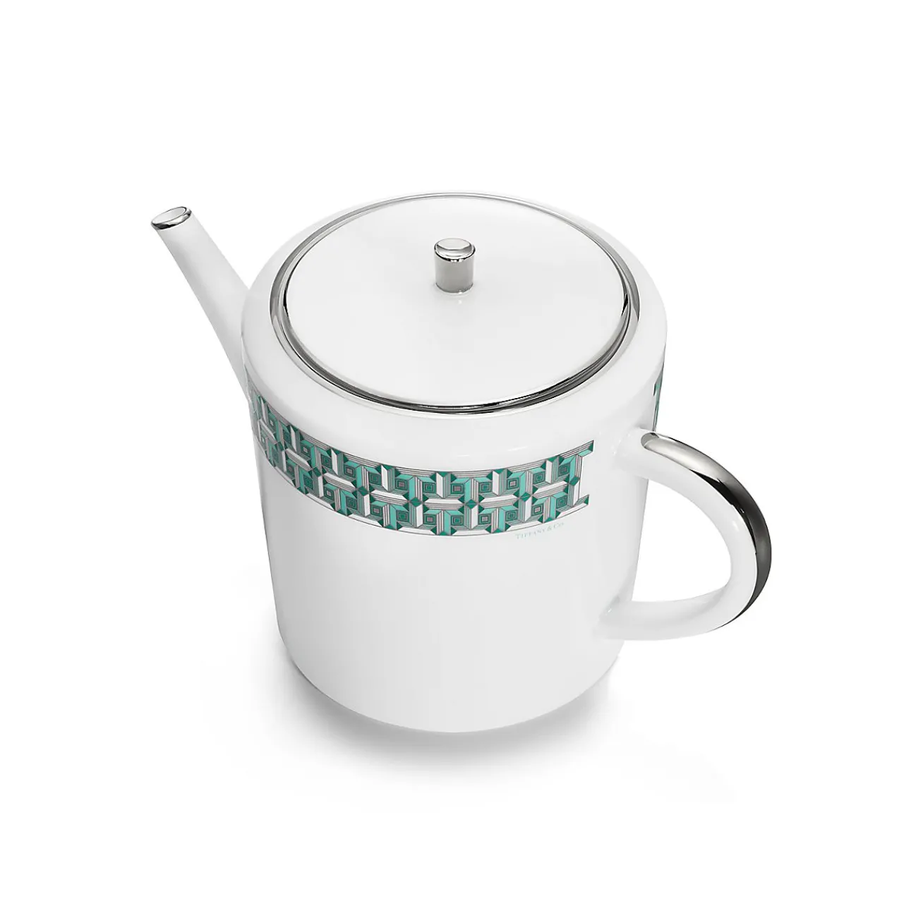 Tiffany & Co. Tiffany Blue Tiffany T True Teapot with a Hand-painted Platinum Rim | ^ The Home|Housewarming Gifts