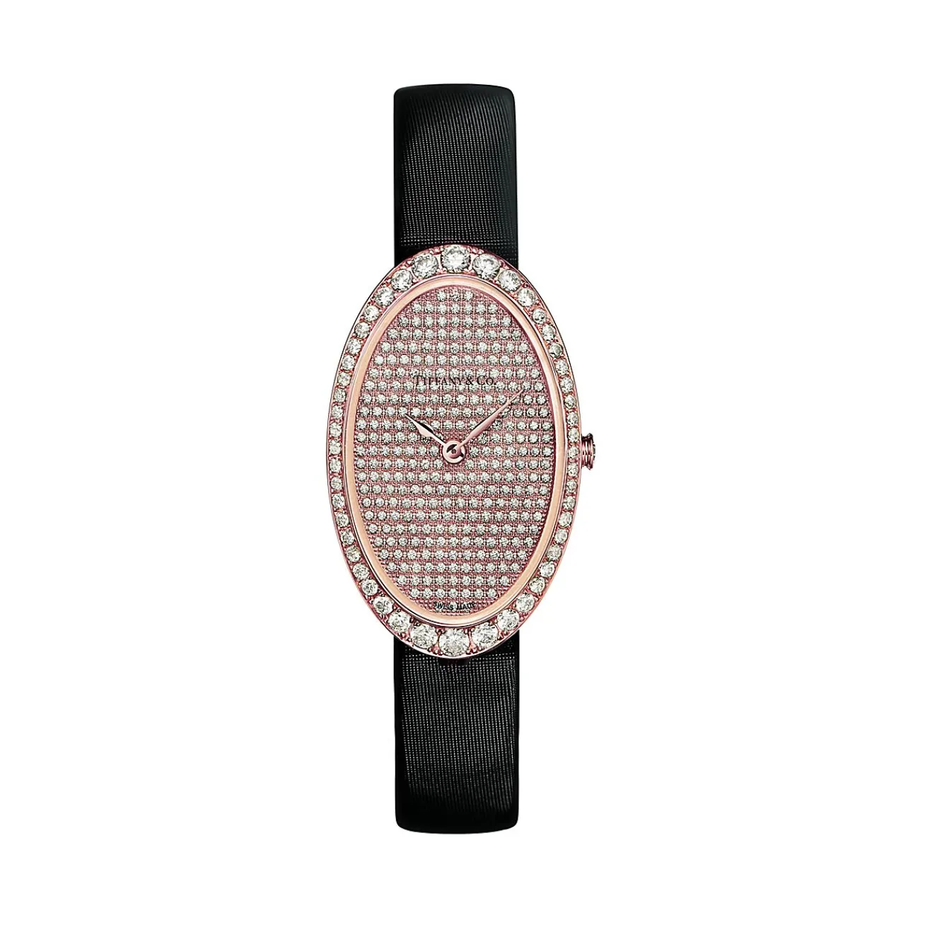 Tiffany & Co. Tiffany Cocktail 2-Hand Pavé 21 x 34 mm women's watch in 18k rose gold. | ^Women Fine Watches|Women’s Watches