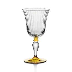Tiffany & Co. Tiffany Color Block Wine Glass in Amber Yellow | ^ The Home|Housewarming Gifts