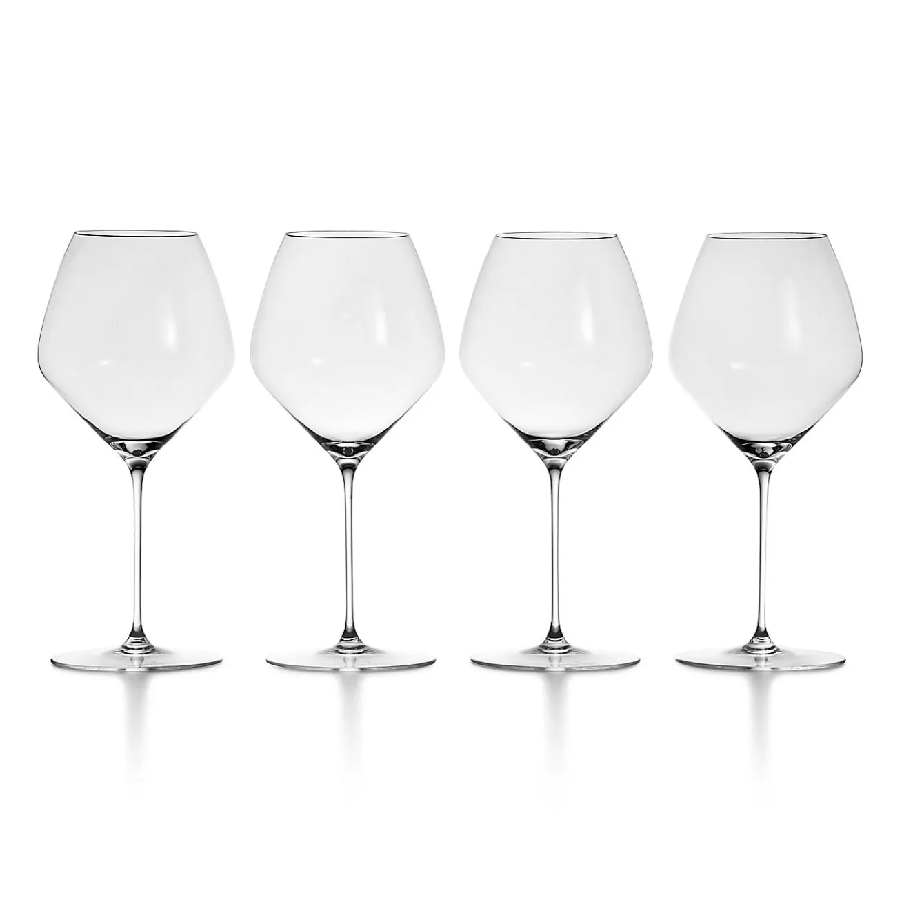 Tiffany & Co. Tiffany Connoisseur Pinot Noir Wine Glass in Crystal Glass, Set of Four | ^ The Home|Housewarming Gifts