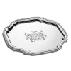 Tiffany & Co. Tiffany Crest Cut-corner Tray in Sterling Silver | ^ Flatware & Trays