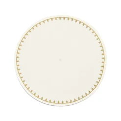Tiffany & Co. Tiffany Crest Place Mat in Embroidered White Linen | ^ Decor|Table Linens