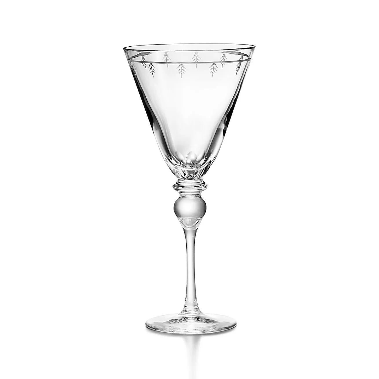 Tiffany & Co. Tiffany Crest White Wine Glass in Crystal Glass | ^ Glassware & Barware|Bar & Drinkware