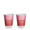 Tiffany & Co. Tiffany Cups Tiffany Coffee Cups in Infinity Ruby Bone China, Set of Two | ^ Tableware|Coffee & Tea